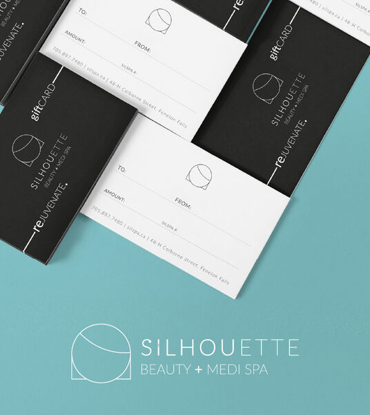 Silhouette Beauty Spa branding